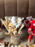 Skin teddy bouquet