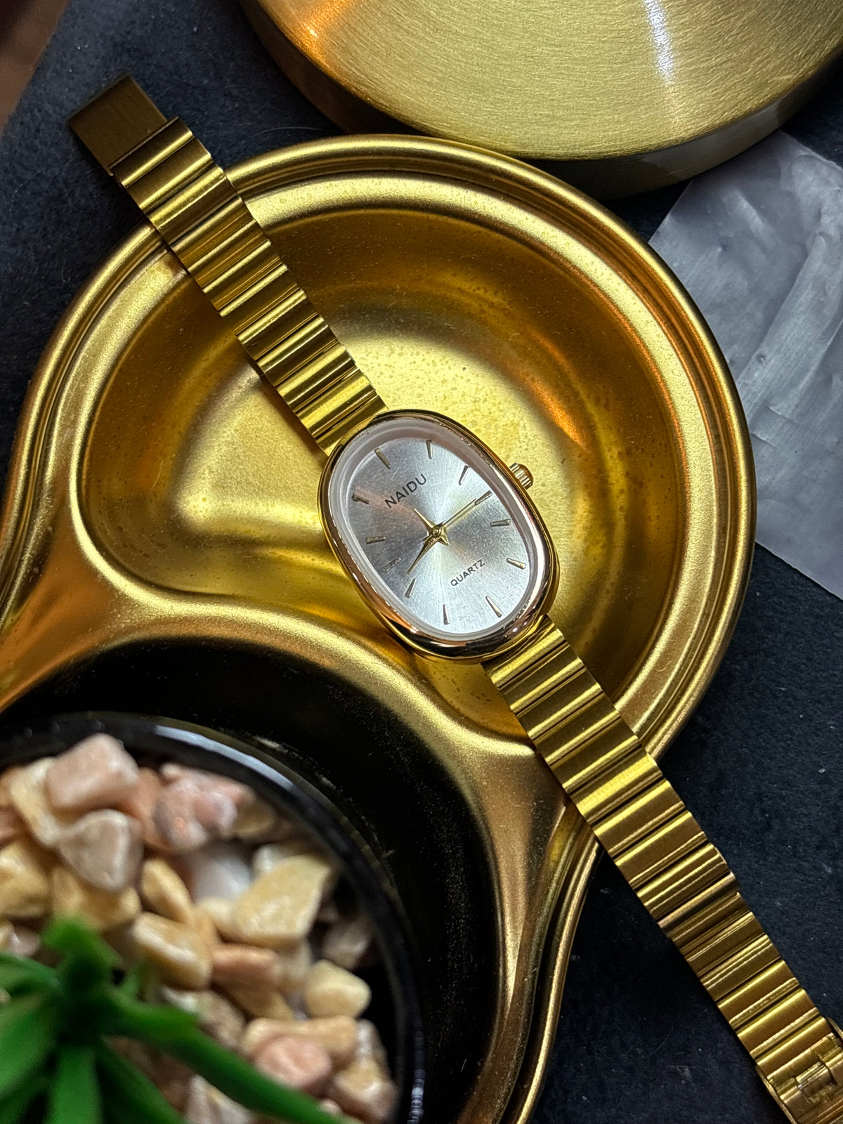 Stainless steel naidu watch