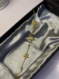 Stainless steel flower bracelet