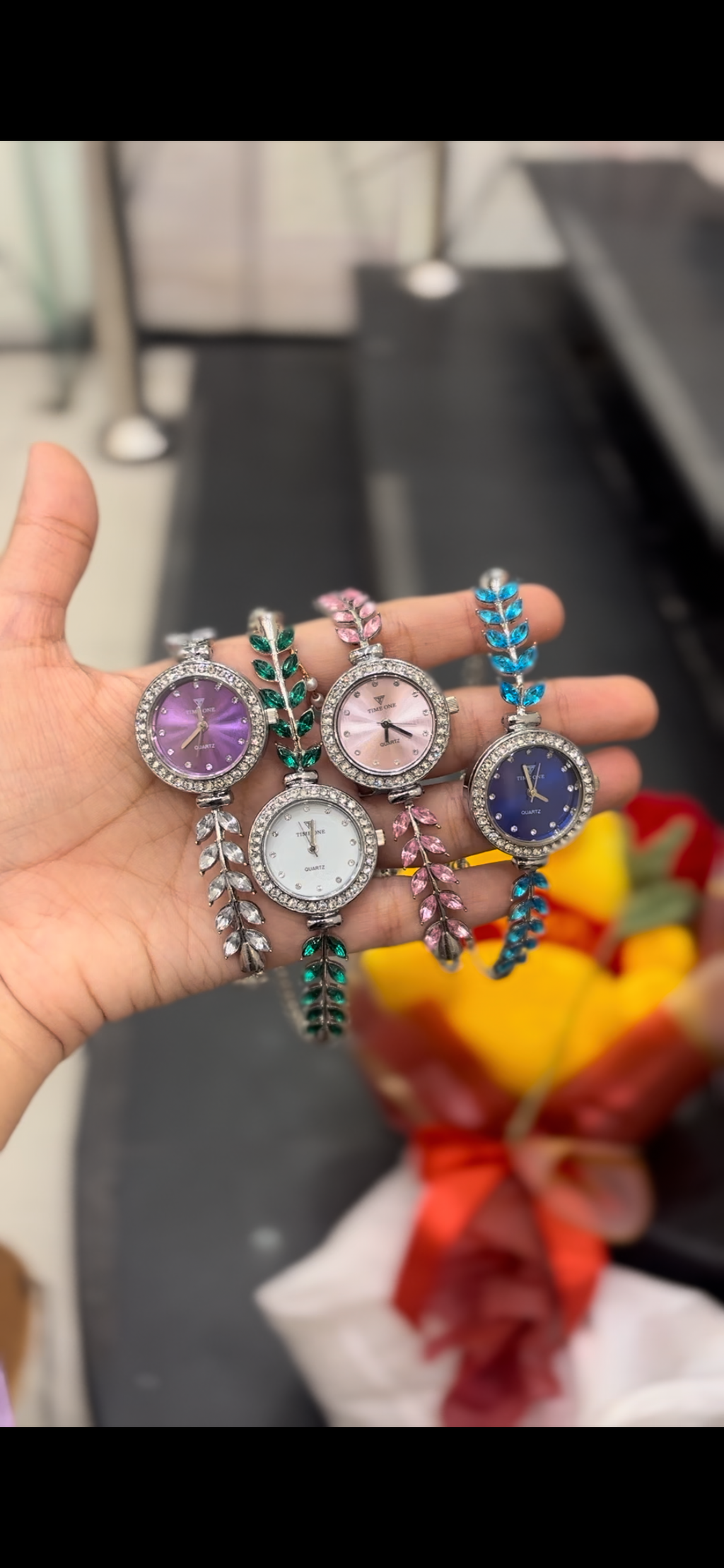 Timees leaf inspired watch