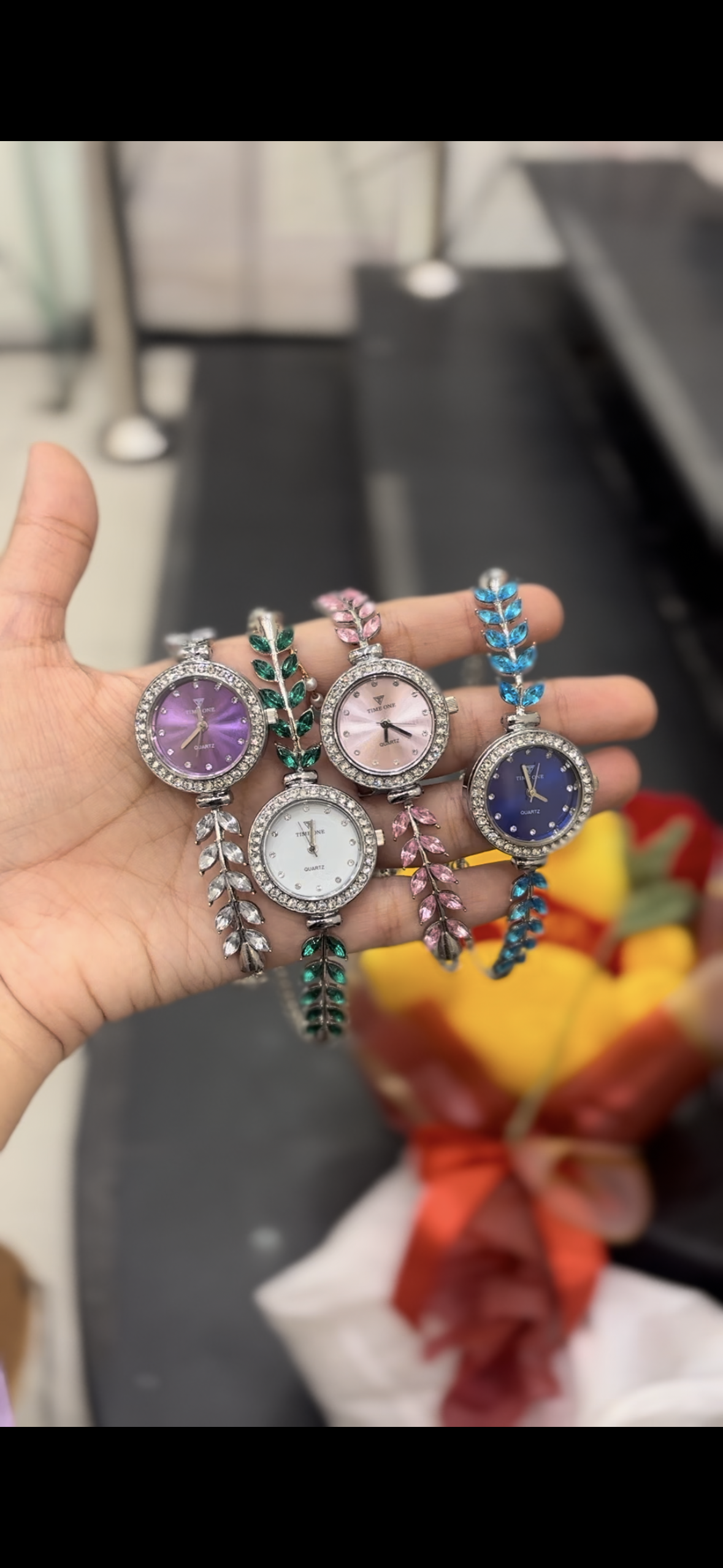 Timees leaf inspired watch