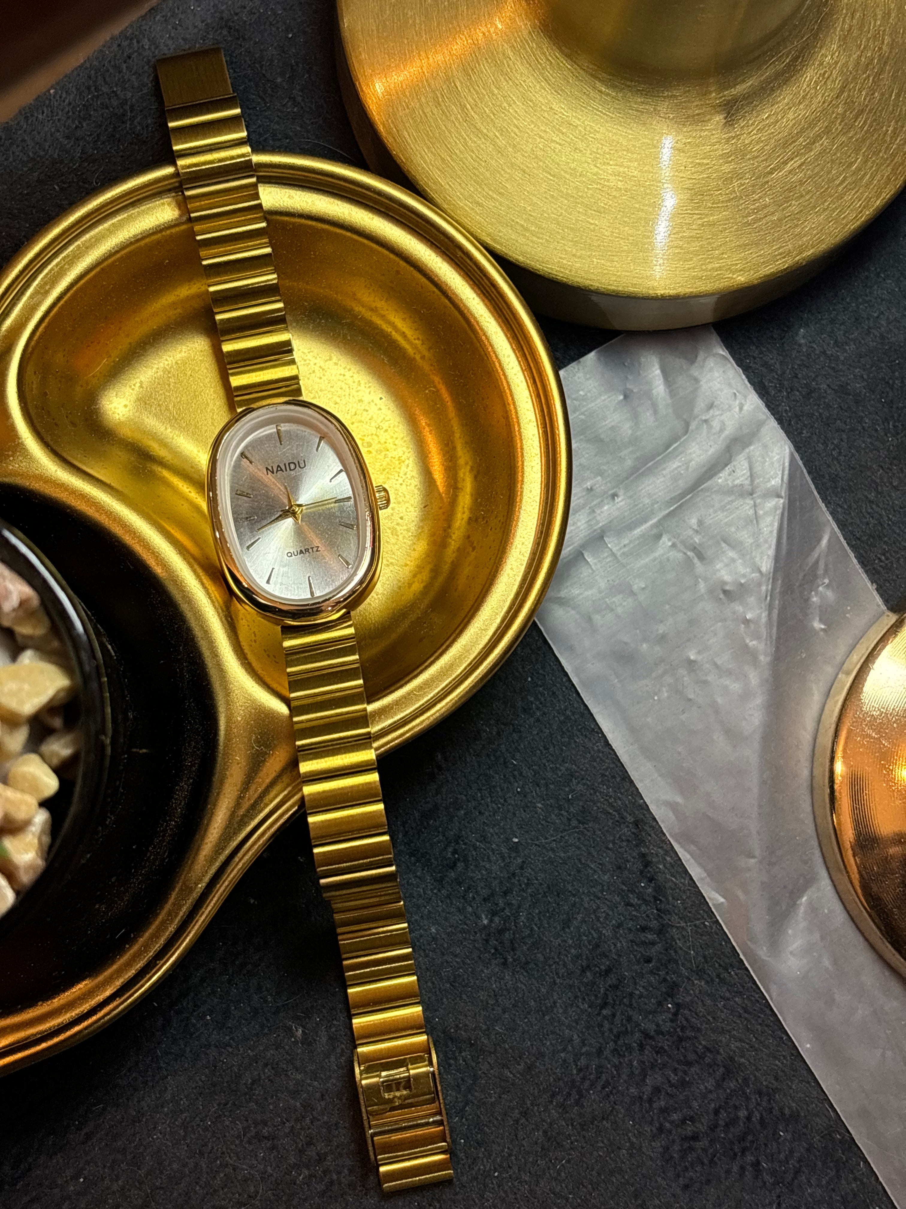 Stainless steel naidu watch