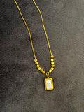 white marble rectangle Pendant