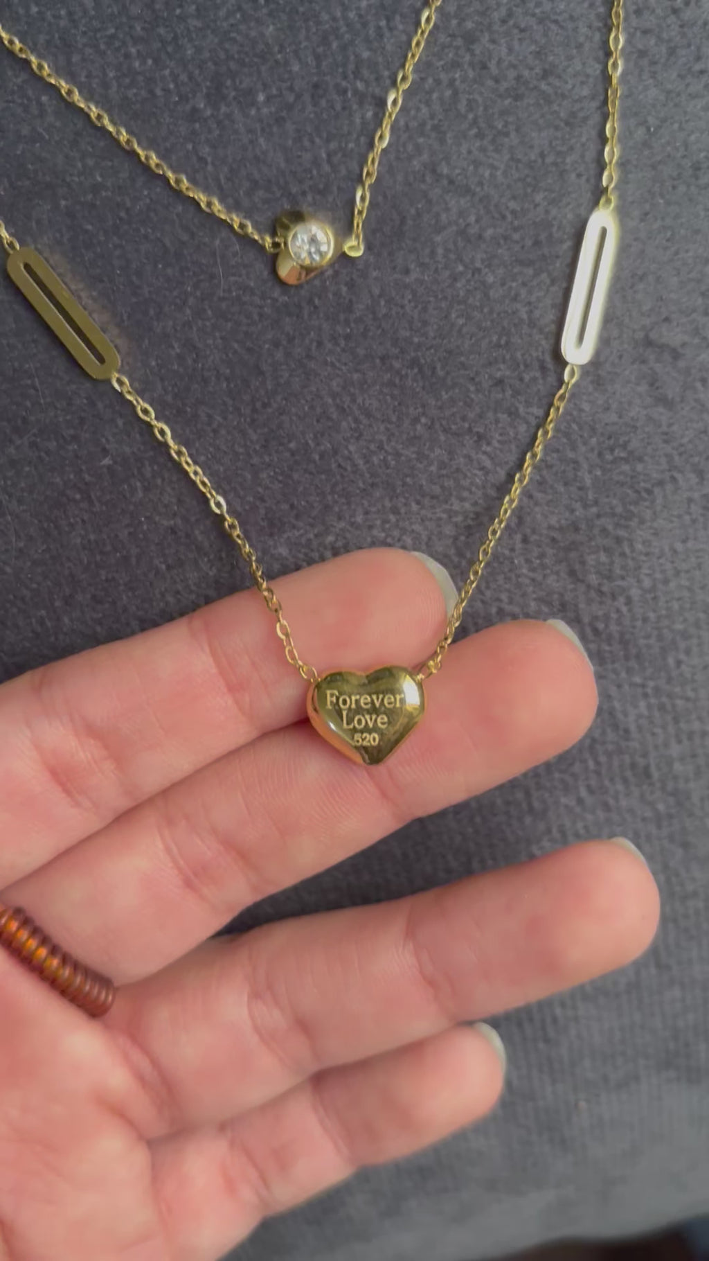 “Love forever” necklace