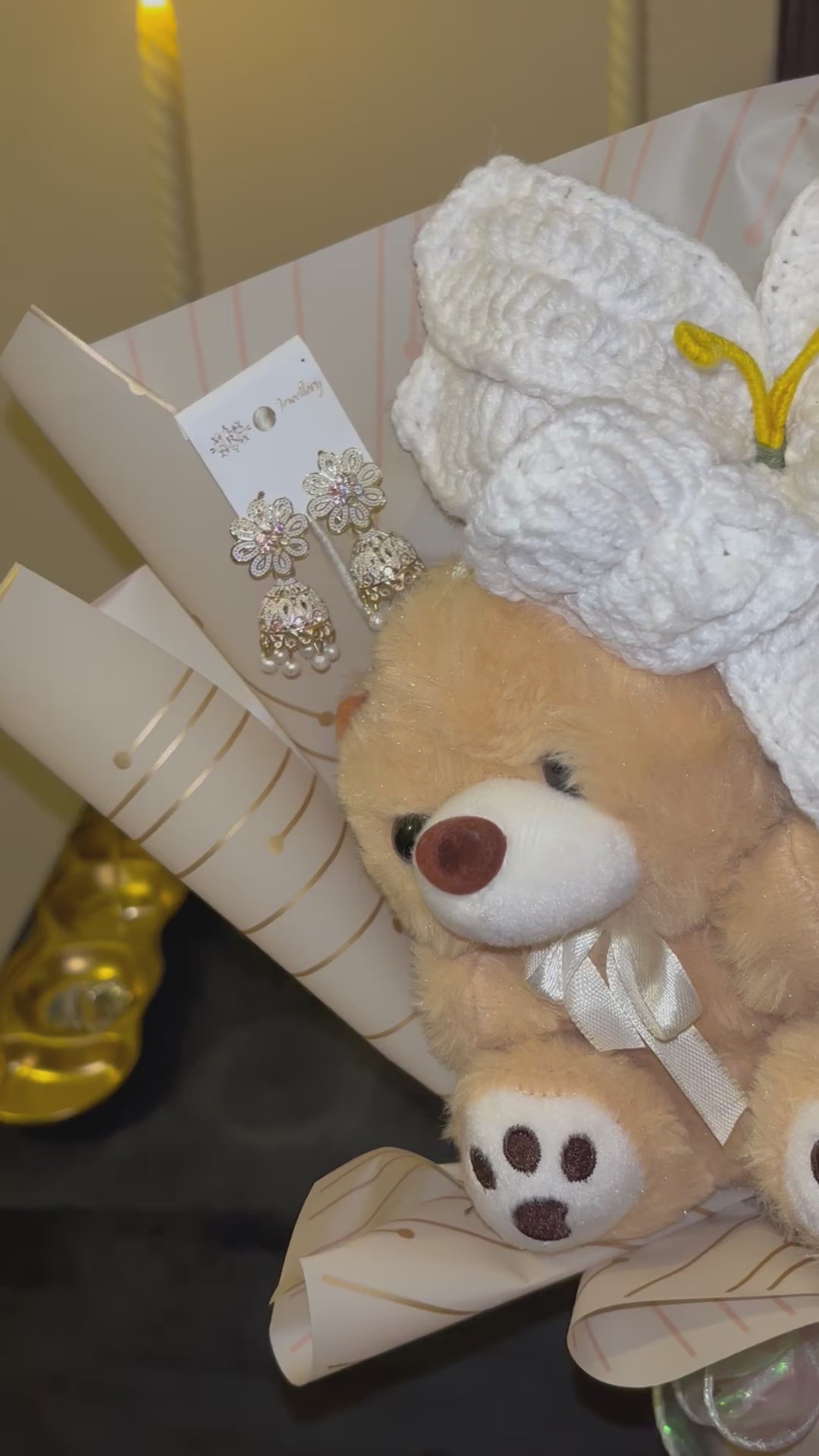 Skin teddy bouquet